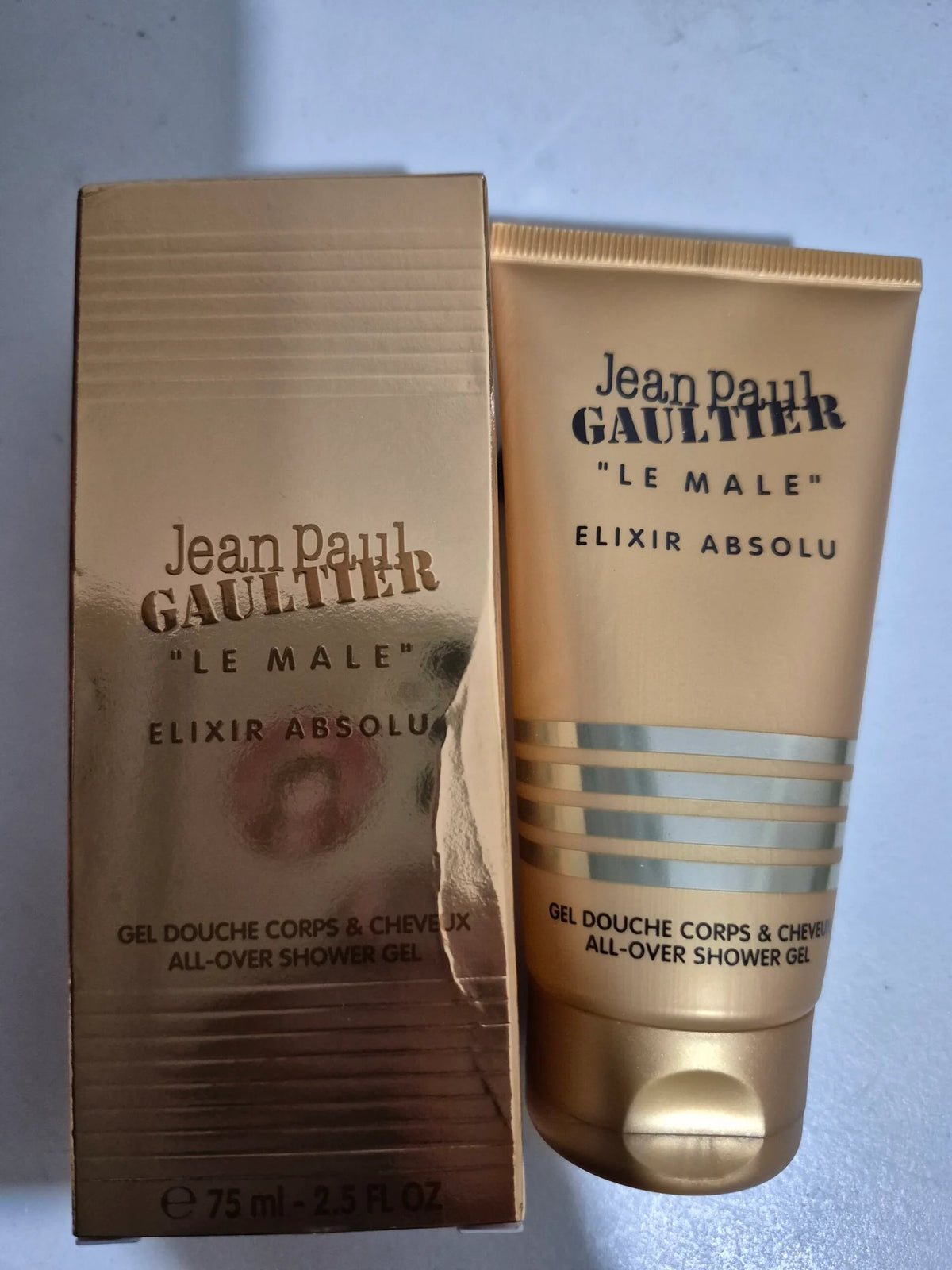 Gel Douche-Jean Paul Gaultier(2025)-Le Male-Elixir absolu-Corp et cheveux-75ml